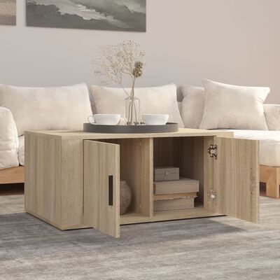 vidaXL Tavolino da Salotto Rovere Sonoma 80x50x36 cm Legno Multistrato