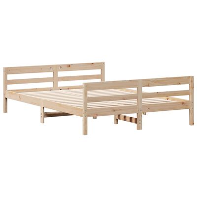 vidaXL Letto senza Materasso 140x200 cm in Legno Massello di Pino