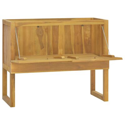 vidaXL Mobile da Bagno 90x40x75,5 cm in Legno Massello di Teak