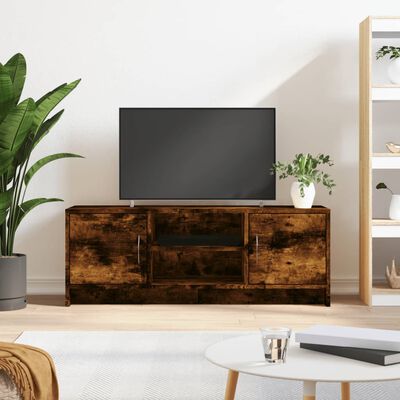 vidaXL Mobile TV Rovere Fumo 102x30x37,5 cm in Legno Multistrato