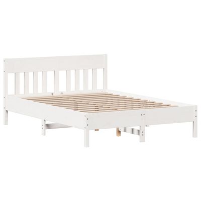 vidaXL Letto senza Materasso Bianco 120x190 cm Legno Massello di Pino