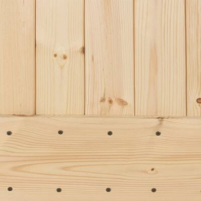 vidaXL Porta Scorrevole con Set Hardware 70x210 cm Legno Massello Pino