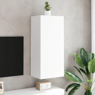 vidaXL Mobile TV a Parete Bianco 40,5x30x90 cm in Legno Multistrato