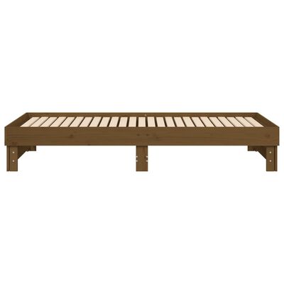 vidaXL Dormeuse Estraibile Ambra 2x(100x200) cm Legno Massello di Pino