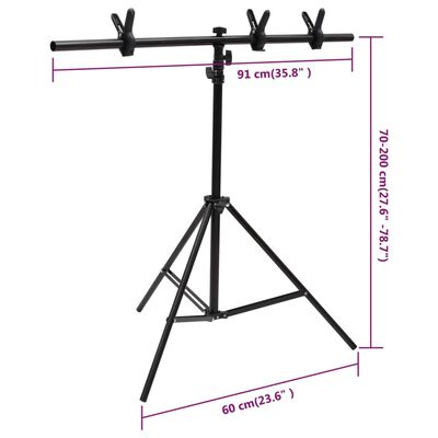 vidaXL Kit per Studio Fotografico con Set di Luci e Fondale