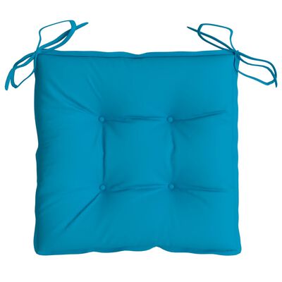 vidaXL Cuscini per Sedia 4 pz Azzurro 50x50x7 cm in Tessuto Oxford