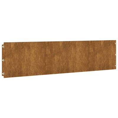 vidaXL Bordure per Prato 10 pz 25x103 cm Flessibili in Acciaio Corten