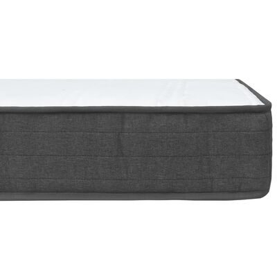 vidaXL Letto a Molle Grigio Scuro in Tessuto 80x200 cm