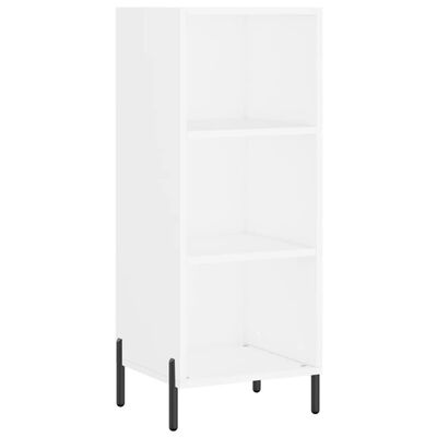 vidaXL Credenza Bianca 34,5x32,5x180 cm in Legno Multistrato