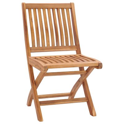 vidaXL Sedie da Giardino Pieghevoli con Cuscini 6 pz Massello di Teak