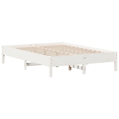 vidaXL Letto senza Materasso Bianco 140x200 cm Legno Massello di Pino