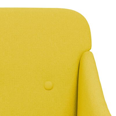 vidaXL Poltrona Giallo Chiaro 63x76x80 cm in Tessuto