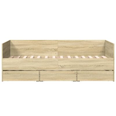 vidaXL Divano Letto con Cassetti senza Materasso 75x190 cm