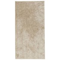 vidaXL Tappeto a Pelo Lucido Lungo ISTAN Effetto Beige 80x150 cm