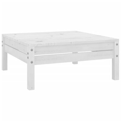 vidaXL Set Salotto da Giardino 8 pz in Legno Massello di Pino Bianco