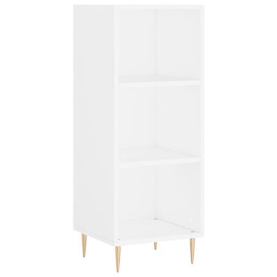 vidaXL Credenza Bianca 34,5x32,5x180 cm in Legno Multistrato