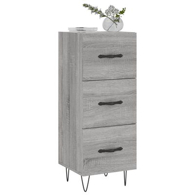 vidaXL Credenza Grigio Sonoma 34,5x34x90 cm in Legno Multistrato