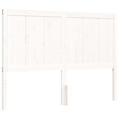 vidaXL Letto senza Materasso Bianco 140x190 cm Legno Massello di Pino