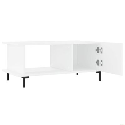 vidaXL Tavolino da Salotto Bianco 90x50x40 cm in Legno Multistrato