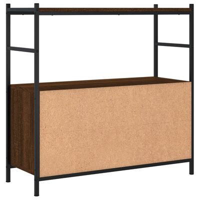 vidaXL Libreria Rovere Marrone 80x30x78,5 cm Legno Multistrato e Ferro