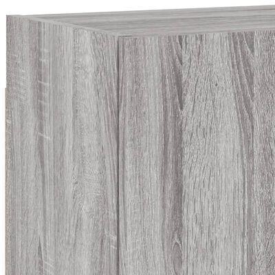 vidaXL Mobili TV a Muro 5pz Grigio Sonoma in Legno Multistrato