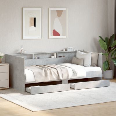 vidaXL Divano Letto con Cassetti senza Materasso 75x190 cm