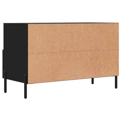 vidaXL Mobile Porta TV Nero 80x36x50 cm in Legno Multistrato