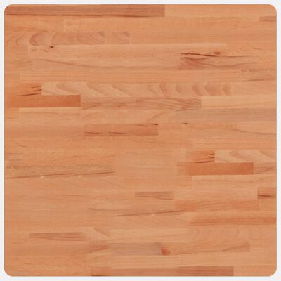 vidaXL Piano per Tavolo 60x60x1,5 cm Quadrato Legno Massello di Faggio