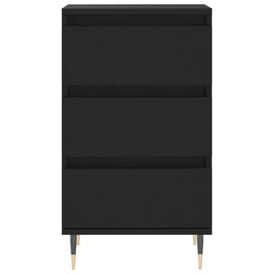 vidaXL Credenza Nera 40x35x70 cm in Legno Multistrato