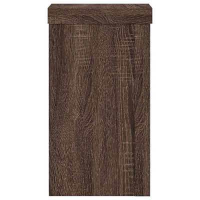 vidaXL Supporti per Piante 2 pz Marrone 10x10x18 cm Legno Multistrato