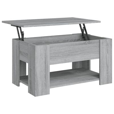 vidaXL Tavolino da Salotto Grigio Sonoma 79x49x41 cm Legno Multistrato