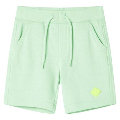 Pantaloncini per Bambini con Coulisse Verde Brillante 104