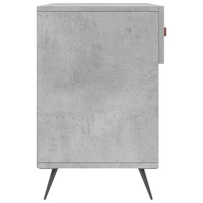 vidaXL Panca Porta Scarpe Grigio Cemento 102x35x55cm Legno Multistrato