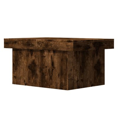 vidaXL Tavolino da Salotto Rovere Fumo 80x55x40 cm Legno Multistrato