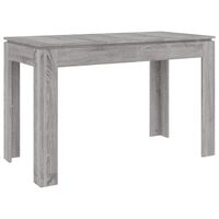 vidaXL Tavolo da Pranzo Grigio Sonoma 120x60x76 cm Legno Multistrato