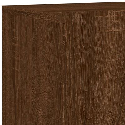 vidaXL Mobili TV a Parete 2pz Rovere Marrone 80x30x41 cm