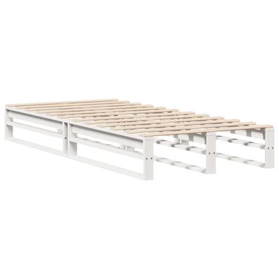 vidaXL Letto senza Materasso Bianco 90x200 cm Legno Massello di Pino