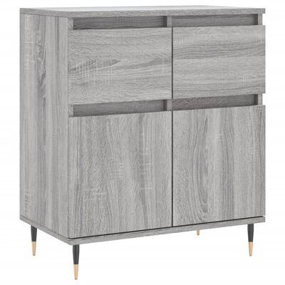 vidaXL Credenza Grigio Sonoma 60x35x70 cm in Legno Multistrato