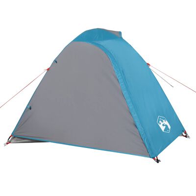 vidaXL Tenda da Campeggio a Cupola per 3 Persone Blu Impermeabile