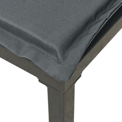 vidaXL Set Salotto da Giardino 4 pz Nero e Grigio in Polyrattan