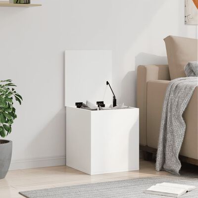 vidaXL Contenitore Portaoggetti Bianco 40x42x46 cm Legno Multistrato