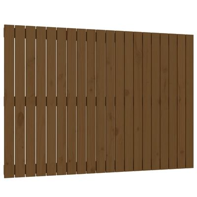 vidaXL Testiera da Parete Ambra 127,5x3x90cm in Legno Massello di Pino