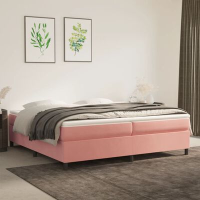 vidaXL Giroletto Rosa 200x200 cm in Velluto