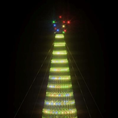 vidaXL Illuminazione Albero di Natale a Cono 1544LED Colorato 500cm