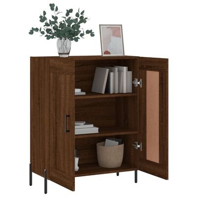 vidaXL Credenza Rovere Marrone 69,5x34x90 cm in Legno Multistrato