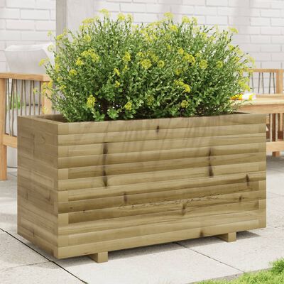 vidaXL Fioriera da Giardino 90x40x49,5 cm in Legno di Pino Impregnato