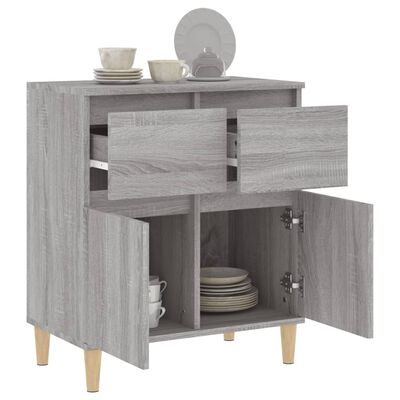 vidaXL Credenza Grigio Sonoma 60x35x70 cm in Legno Multistrato