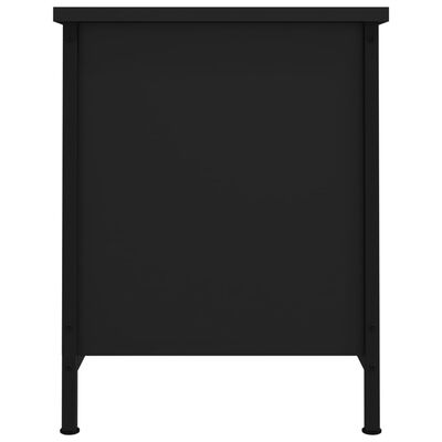 vidaXL Mobile Porta TV con Ante Nero 60x35x45 cm in Legno Multistrato