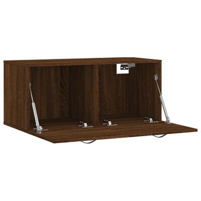 vidaXL Mobile a Parete Rovere Marrone 80x36,5x35 cm Legno Multistrato