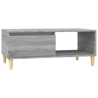 vidaXL Tavolino Salotto Grigio Sonoma 90x50x36,5 cm Legno Multistrato